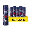 Aanbieding: 6x Nivea deodorant spray Dry Impact for men (150 ml)