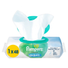 Pampers billendoekjes Harmonie Aqua | 48 doekjes | 0% plastic | 99% water (1x 48 stuks)  SPA04043 - 1